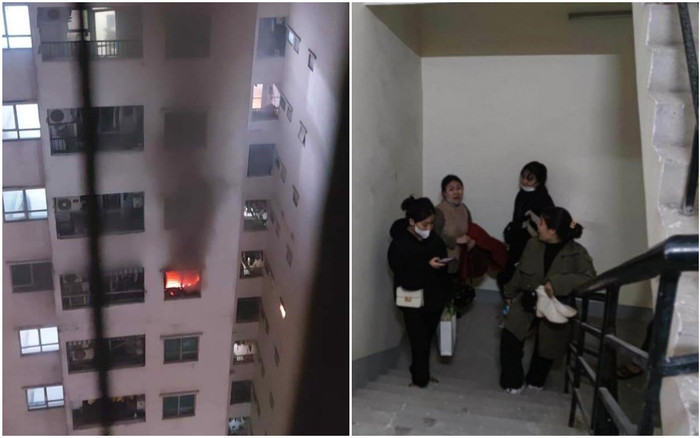 Người dân tại chung cư HH Linh Đàm leo cầu thang bộ đi lại cả trăm tầng sau vụ hoả hoạn Ảnh 2