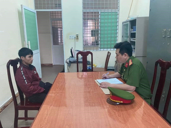 Đối tượng Phan Văn Đẹp tại Cơ quan Công an