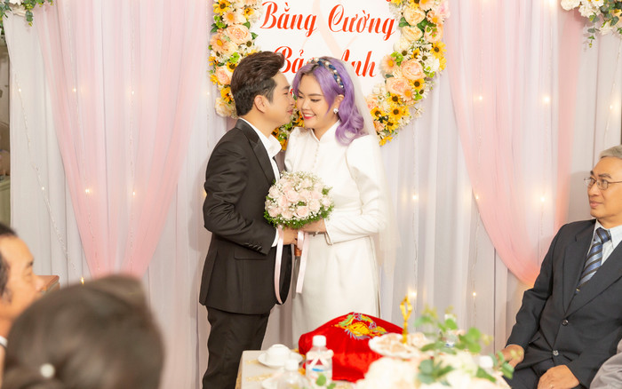 Đám cưới ca sĩ Bằng Cường: Nhan sắc cô dâu Bảo Anh gây chú ý Ảnh 2