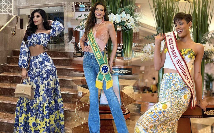 Dàn thí sinh Miss Charm 2023 khoe sắc tại Việt Nam: Chị em Mỹ Latinh không có đối thủ Ảnh 2