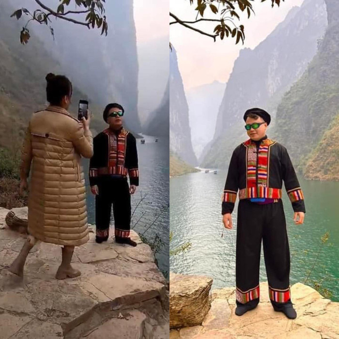 Hình ảnh hậu trường của Shark Bình và Phương Oanh bị 'team qua đường' bắt gặp.