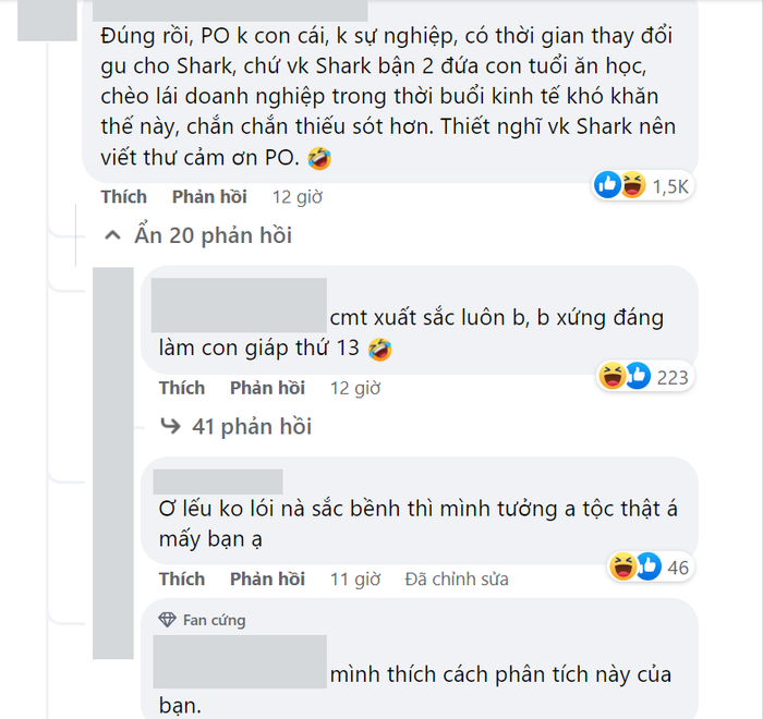 Một bình luận thu hút sự quan tâm của netizen.