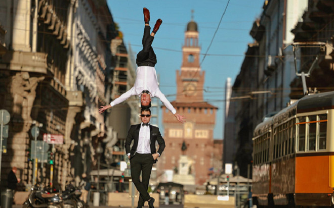 Xiếc Việt trên đất Ý: Sàn diễn thú vị giữa đời thường của anh em 'hoàng tử xiếc' Quốc Cơ - Quốc Nghiệp Ảnh 2