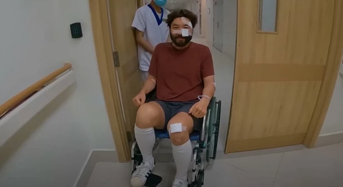 Hình ảnh Noh Hong Chul tại bệnh viện