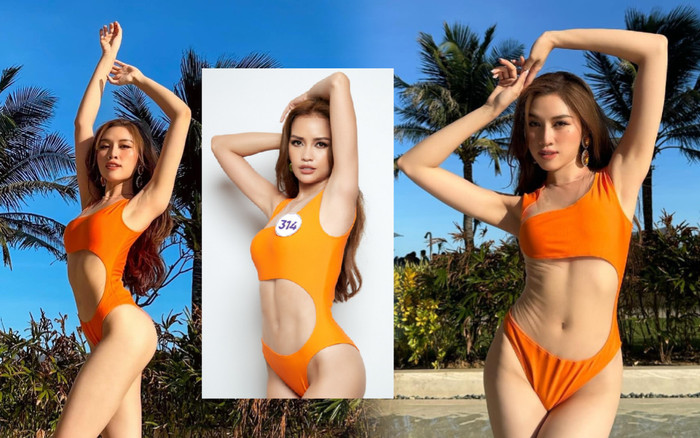 Giải cứu gấp trang phục áo tắm cho Thanh Thanh Huyền: Giống Ngọc Châu nhưng rất Miss Charm Ảnh 2