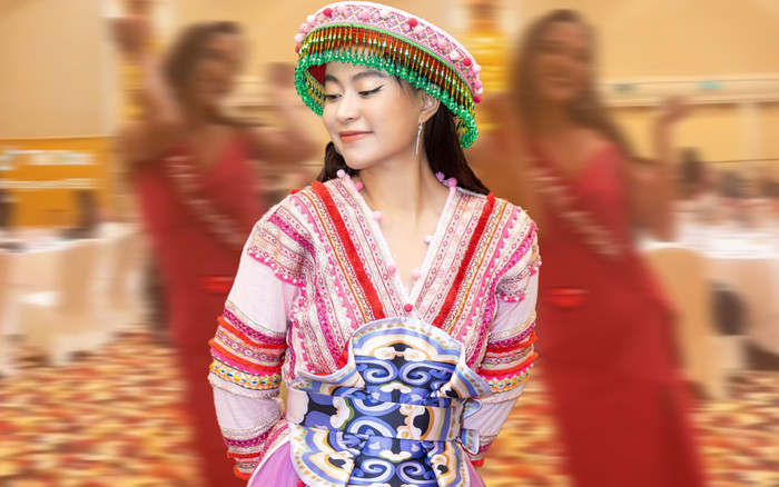 Khi thí sinh Hoa hậu 'dính bùa' Hoàng Thùy Linh: Nhảy nhót tưng bừng, hát tiếng Việt cực rõ lời! Ảnh 2