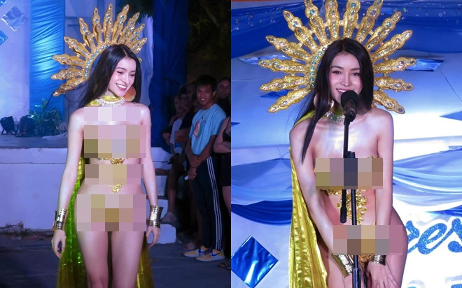 Trời ơi, trang phục dân tộc dùng để thi sắc đẹp đây sao: Truyền thái y gấp Ảnh 2