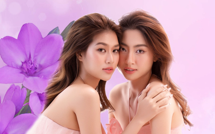 Nhan sắc ngọt như mật của 2 chị em Lương Thùy Linh - Đoàn Thiên Ân: Hoa phải ghen, liễu phải hờn Ảnh 2