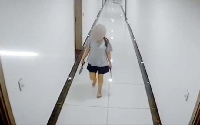 Diễn biến mới vụ người phụ nữ cầm dao đi dọc hành lang chung cư đe dọa hàng xóm Ảnh 2