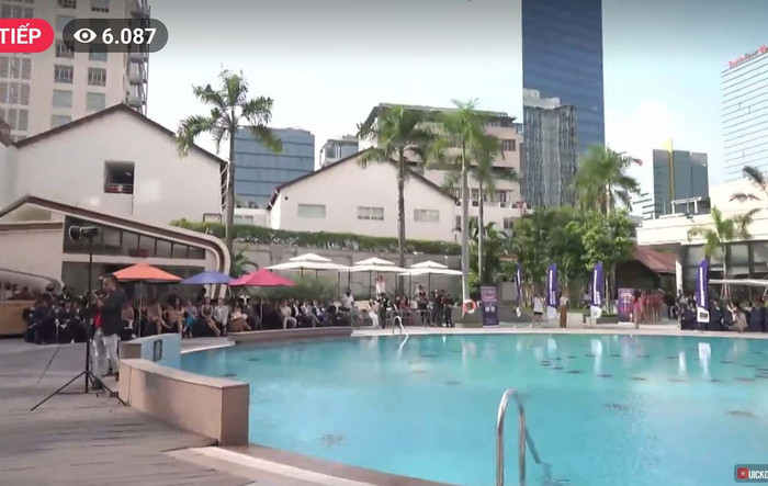 Địa điểm tổ chức phần thi áo tắm vô cùng 'hoành tráng'.