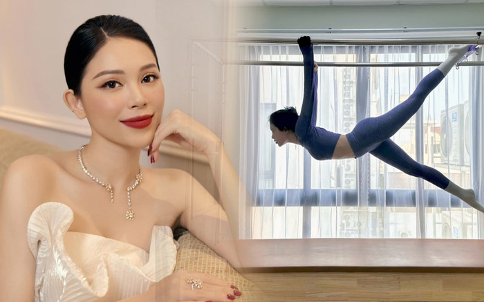 Bộ môn tập luyện 'treo lơ lửng' mà cô dâu hào môn Linh Rin chăm tập để giữ dáng Ảnh 2