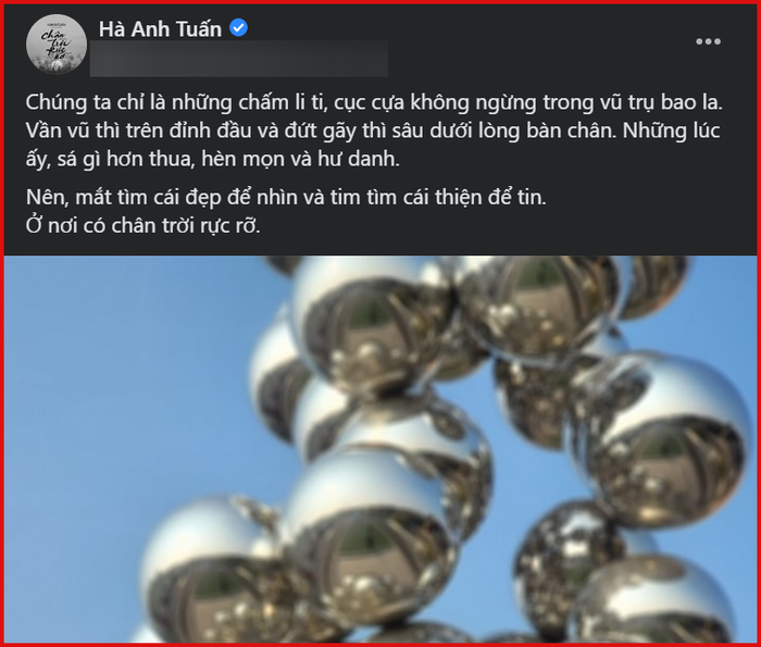 Bài đăng của Hà Anh Tuấn giữa lúc xảy ra vụ việc sang nhượng vé 
