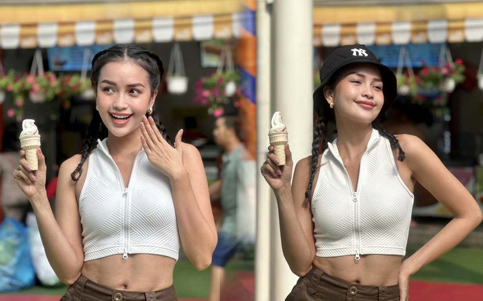 Hoa hậu Ngọc Châu khoe cơ bụng 'múi sầu riêng' trứ danh nhưng lại bị dân tình bóc mẽ điều này Ảnh 2