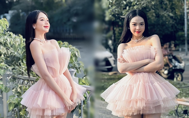 Hoa hậu Thanh Thủy ngọt ngào như một cây kẹo với style công chúa: Còn gì để chê nữa đây? Ảnh 2