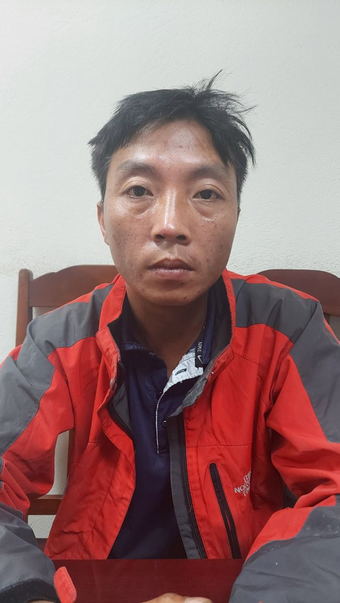 Đối tượng Nguyễn Văn Tư tại cơ quan công an. (Ảnh: CA Thanh Hóa).