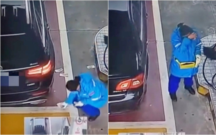 Nữ nhân viên cây xăng bật khóc khi tài xế Mercedes có hành động khiến nhiều người phẫn nộ Ảnh 2