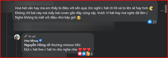 Lời góp ý từ 1 bạn fan dành cho cách hát của Hòa Minzy