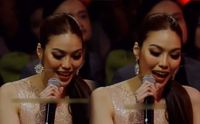 Lan Khuê lúng túng trả lời bằng tiếng Anh, netizen tò mò: 'Thế này làm sao chấm interview của thí sinh?' Ảnh 2