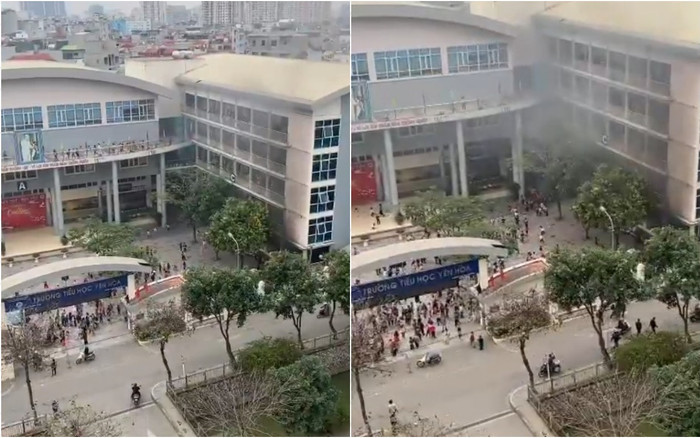 Clip cận cảnh hàng trăm học sinh la hét bỏ chạy tán loạn ra khỏi phòng học trong vụ cháy tại trường Ảnh 2