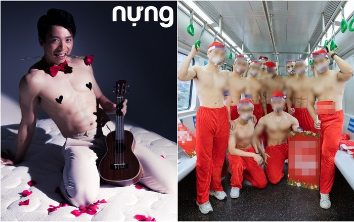 Chuỗi đệm từng cởi trần nhạy cảm trên tàu điện tiếp tục có quảng cáo '6 múi bán nude' gây xôn xao Ảnh 2