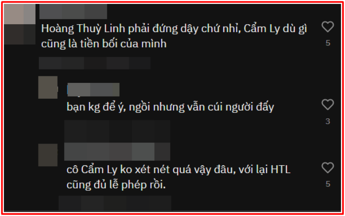 Hoàng Thùy Linh bị chê trách vì hành xử với Cẩm Ly: 'Đàn chị đứng nói chuyện mà mình ngồi?' Ảnh 4