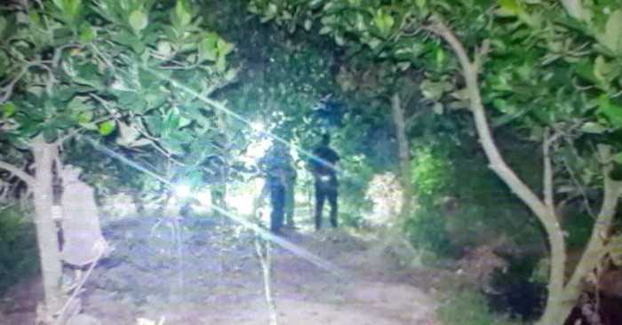 Khu vườn nơi phát hiện bé gái tử vong. Ảnh: H.T/VietNamNet