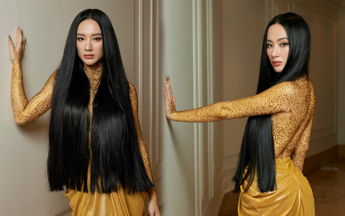 Angela Phương Trinh 'không mặc áo' dự sự kiện, dùng tóc che chắn vì sợ hớ hênh Ảnh 2