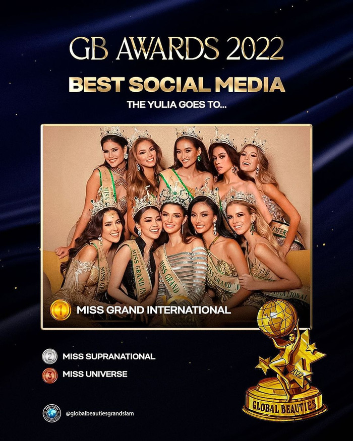 'Best Social Media' hay còn gọi là hiệu ứng truyền thông tốt nhất không thể trao cho ai khác ngoài Miss Grand International.