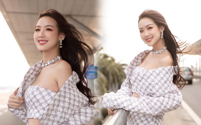 Bảo Ngọc gây thương nhớ với nhan sắc ngọt ngào tại sân bay: Ngỡ như diễn viên Hàn Quốc Ảnh 2