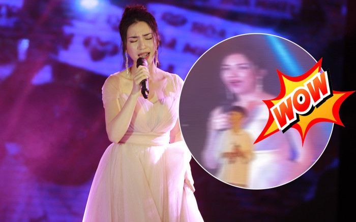 Hòa Minzy đi hát nhưng gặp đúng 'đối thủ', lẳng lặng buông micro đứng nhìn ngay trên sân khấu Ảnh 2