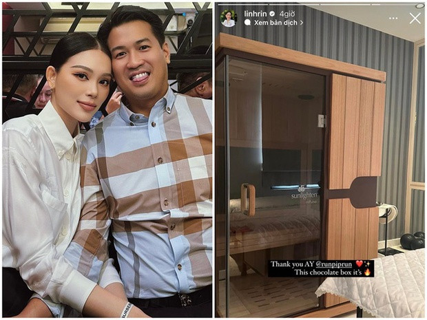 Linh Rin gọi món quà 'phòng xông hơi hồng ngoại tại nhà' mà cô nhận được từ bạn trai là 'hộp chocolate' ngọt ngào
