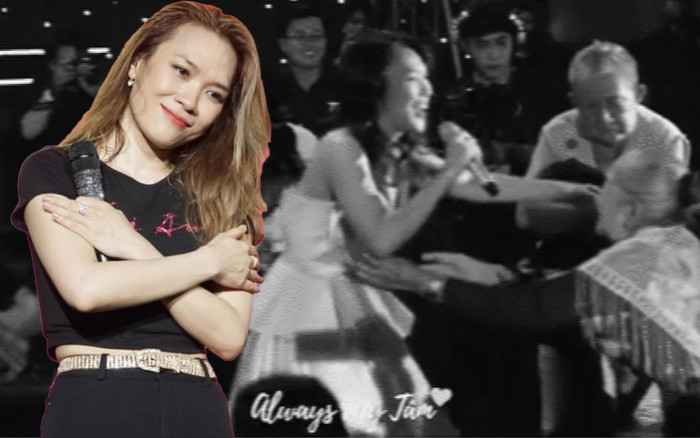 Xúc động hình ảnh Mỹ Tâm ôm chầm lấy cố NS Thiên Kim trong đêm diễn: Tất cả chỉ còn lại kỉ niệm! Ảnh 2