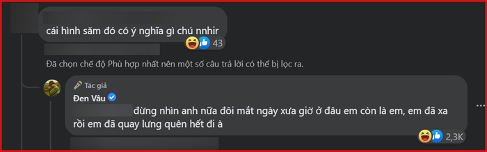 Đen Vâu đã dùng lời bài hát của Sơn Tùng để trả lời fan 