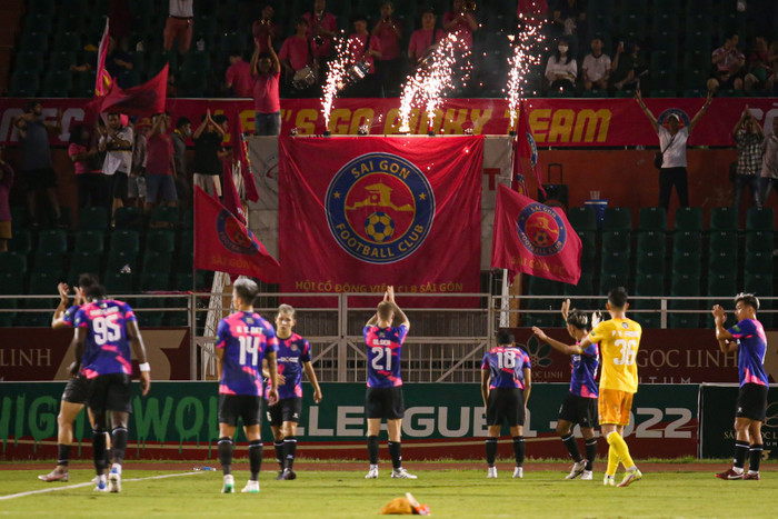 CLB Hà Nội vào TPHCM và đổi thành CLB Sài Gòn, nhiều khả năng tiếp tục đổi tên mới trong thời gian tới. Ảnh: Sài Gòn FC