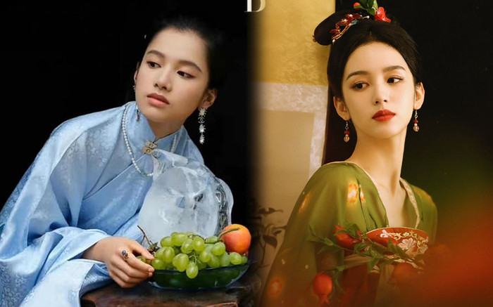 Cùng là mỹ nhân đợi bạo lứa 95, Trương Tịnh Nghi thua đau trước Châu Dã khi mặc đồ cổ trang Ảnh 2