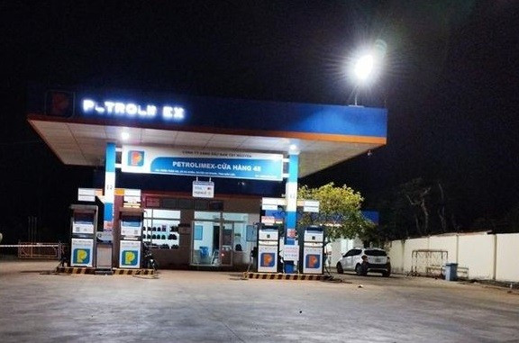 Cây xăng nơi xảy ra vụ việc 