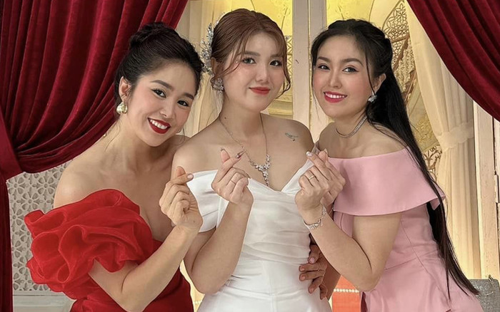 Lê Phương 'lên đồ' dự đám cưới, dân mạng thảng thốt: 'Không biết ai là cô dâu luôn' Ảnh 2