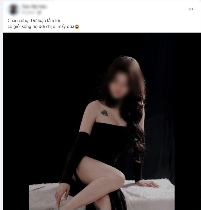 Trên facebook được cho là của cô gái trong vụ việc, tài khoản này đã có động thái mới nhất đáp trả sự 'tấn công' từ nhiều tài khoản mạng xã hội. (Ảnh chụp màn hình).