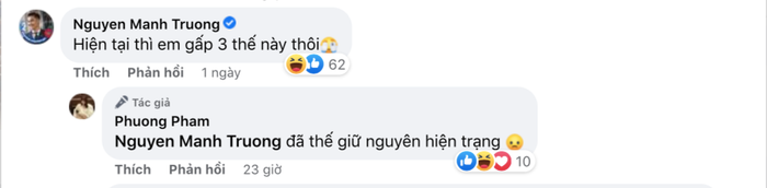 Màn tương tác của vợ chồng Mạnh Trường.