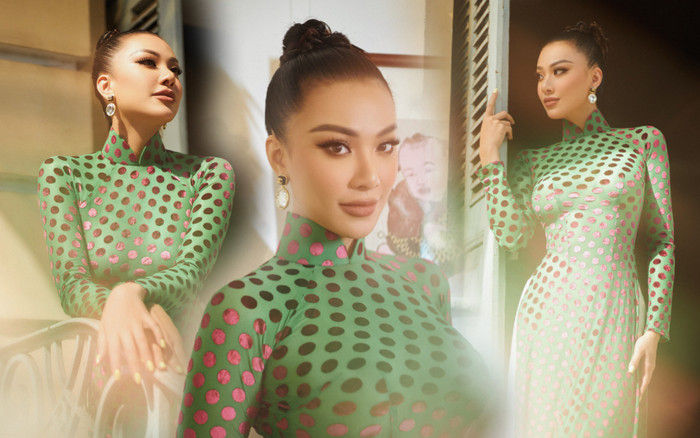 Á hậu Kim Duyên nền nã, thanh lịch - lần thứ 2 đảm nhận vai trò đại sứ áo dài TP.HCM Ảnh 2