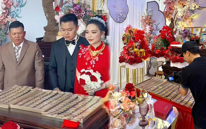 Đám cưới ở Bình Dương: Không chỉ dâu rể nhận hồi môn 'bạc tỷ', khách mời cũng được tặng quà 'khủng' Ảnh 2
