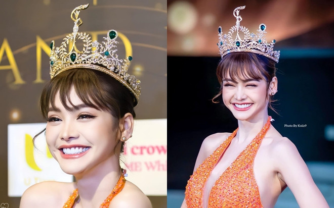 Chị đại Engfa Waraha cười sáng bừng hết cỡ tại sự kiện: Xinh hơn lúc đối đầu với Thiên Ân không? Ảnh 2