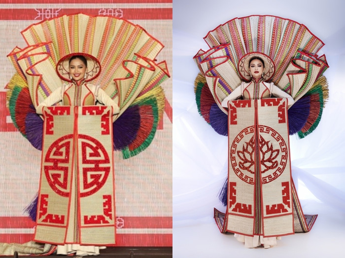 Cuối cùng chính là Chiếu Cà Mau mà Ngọc Châu mang đến Miss Universe lần thứ 71. Bộ trang phục đã vấp phải nhiều tranh cãi trong những ngày đầu tiên và phải sửa gấp vào những phút cuối trước khi Ngọc Châu lên đường sang Mỹ. 