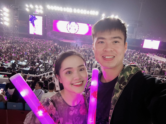 Quỳnh Anh - vợ Duy Mạnh khen Văn Quyết hết lời. Ảnh: FBNV