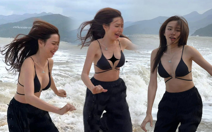 Học Hoa hậu Thùy Tiên cách tạo dáng cùng bikini vô cùng 'độc lạ': Đảm bảo không ai trùng với ai Ảnh 2