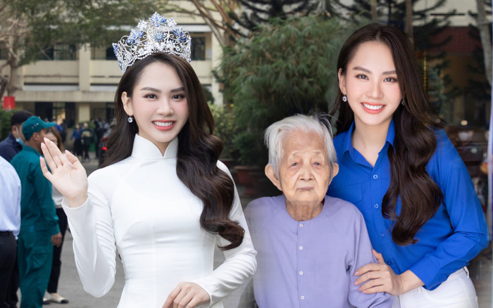 Hoa hậu Mai Phương ăn mặc giản dị, có hành động ý nghĩa nhân dịp tháng thanh niên Ảnh 2