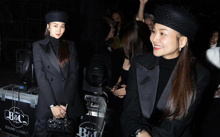 Thanh Hằng diện nguyên cây đồ hiệu đi cổ vũ Hà Anh Tuấn: Ngỡ như đang tham gia fashion show Ảnh 2