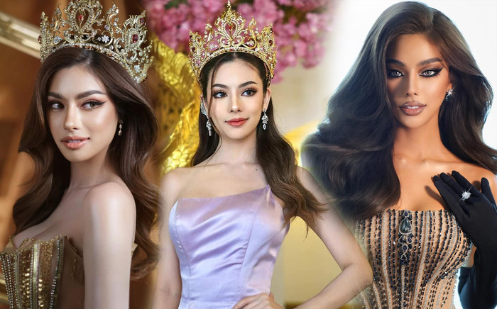 Miss Grand lai Thái-Việt 'cà app' lố tay: Lướt ngang cứ tưởng nhân vật hoạt hình Ảnh 2