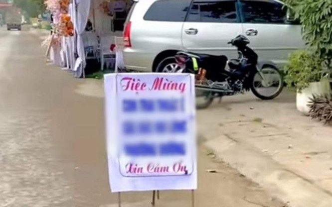 Mở tiệc vì con trai lập 'chiến tích' này, gia đình viết bảng xin nhường đường khiến CĐM cười ngất Ảnh 2