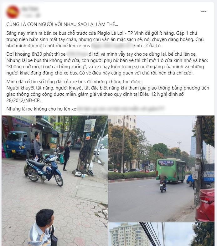 Bài chia sẻ trên mạng xã hội gây xôn xao dư luận.